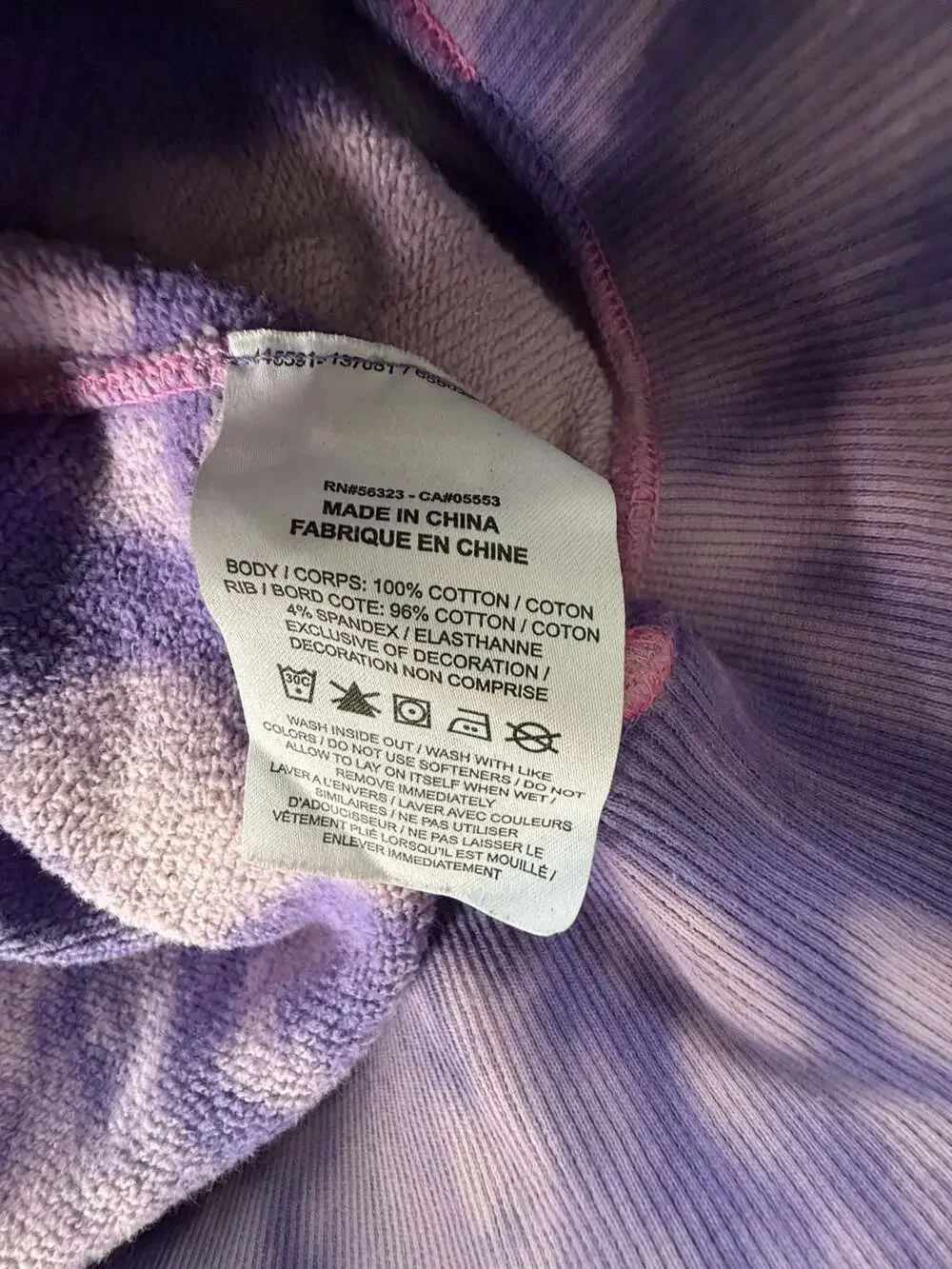 Nike Sportswear Unity French Terry Crewneck Sweatshirt Purple Acid Wash